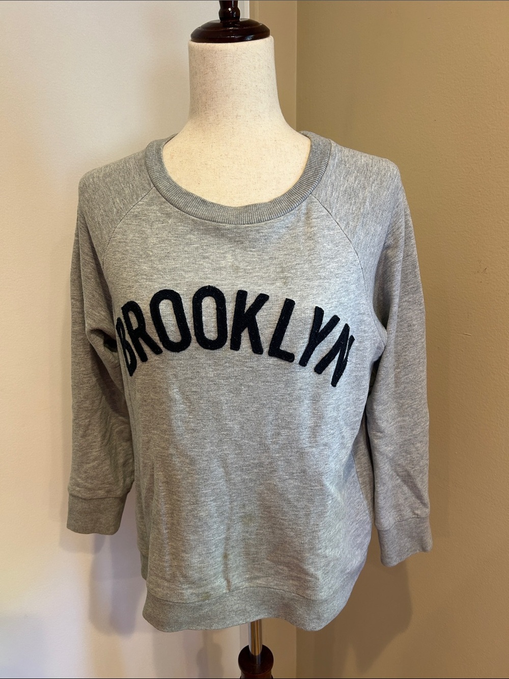 J. Crew Grey 'BROOKLYN' Crewneck Sweatshirt